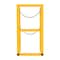 Vestil Yellow Powder Coated Steel Cylinder Barricade Rack Single Cylinder CYL-FMSR-1 - alternate 4
